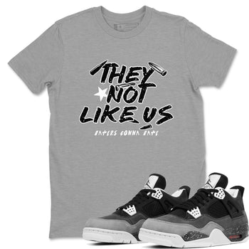 They Not Like Us SNRT Sneaker Tees - Air Jordan 4 Fear - SNRT Sneaker T-shirts