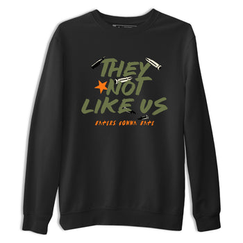 Sneaker match tees – Sneaker Tees To Match Undefeated inspired colorways Air Jordan 4 OG Olive Shoes  – They Not Like Us Tee Black 2