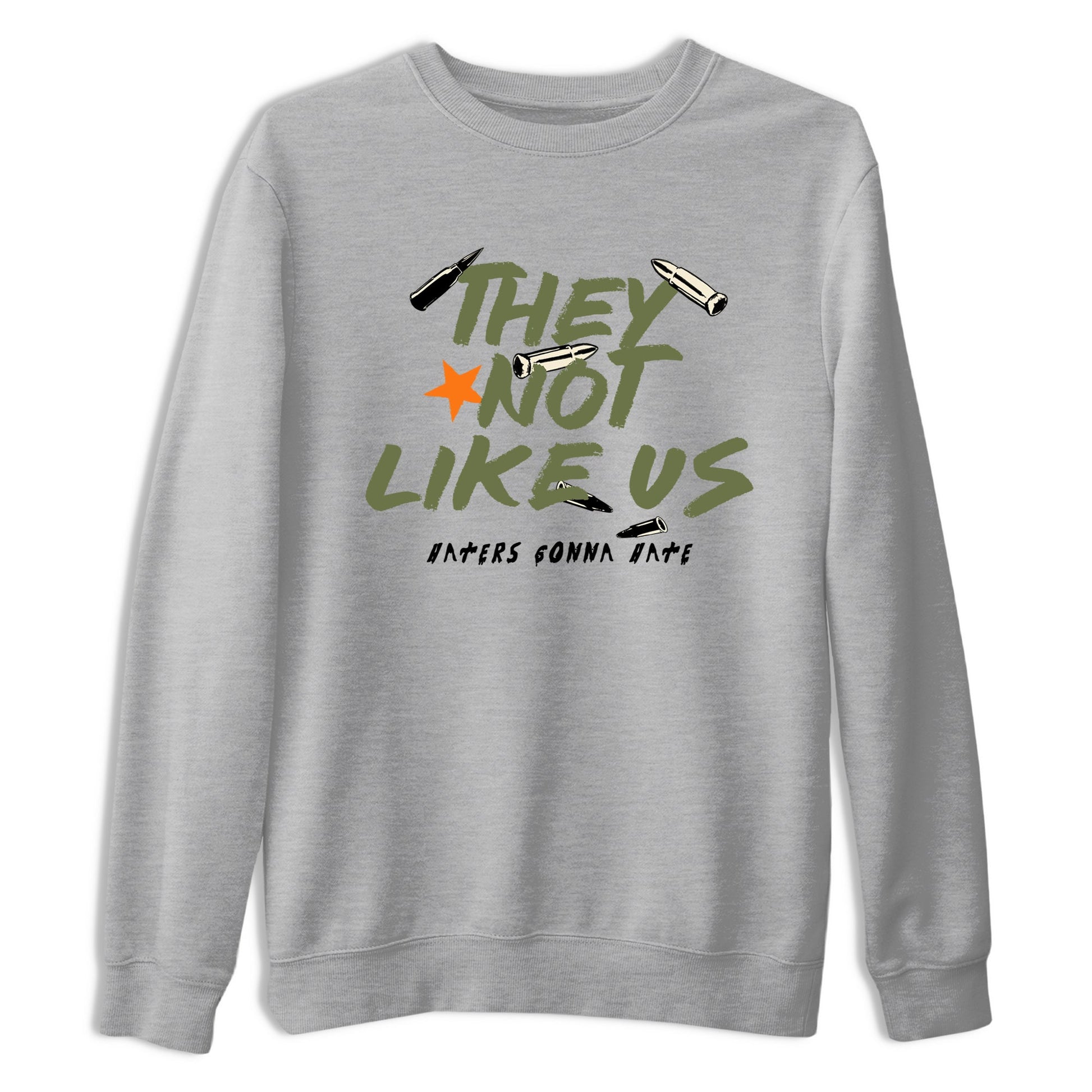 Sneaker match tees – Sneaker Tees To Match Undefeated inspired colorways Air Jordan 4 OG Olive Shoes  – They Not Like Us Tee Heather Grey 2