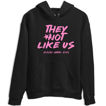 Perfect Valentine's Day Gifts graphic tee  – Sneaker Tees To Match Air Jordan 4 Pink Thunder – They Not Like Us Tee Black 2