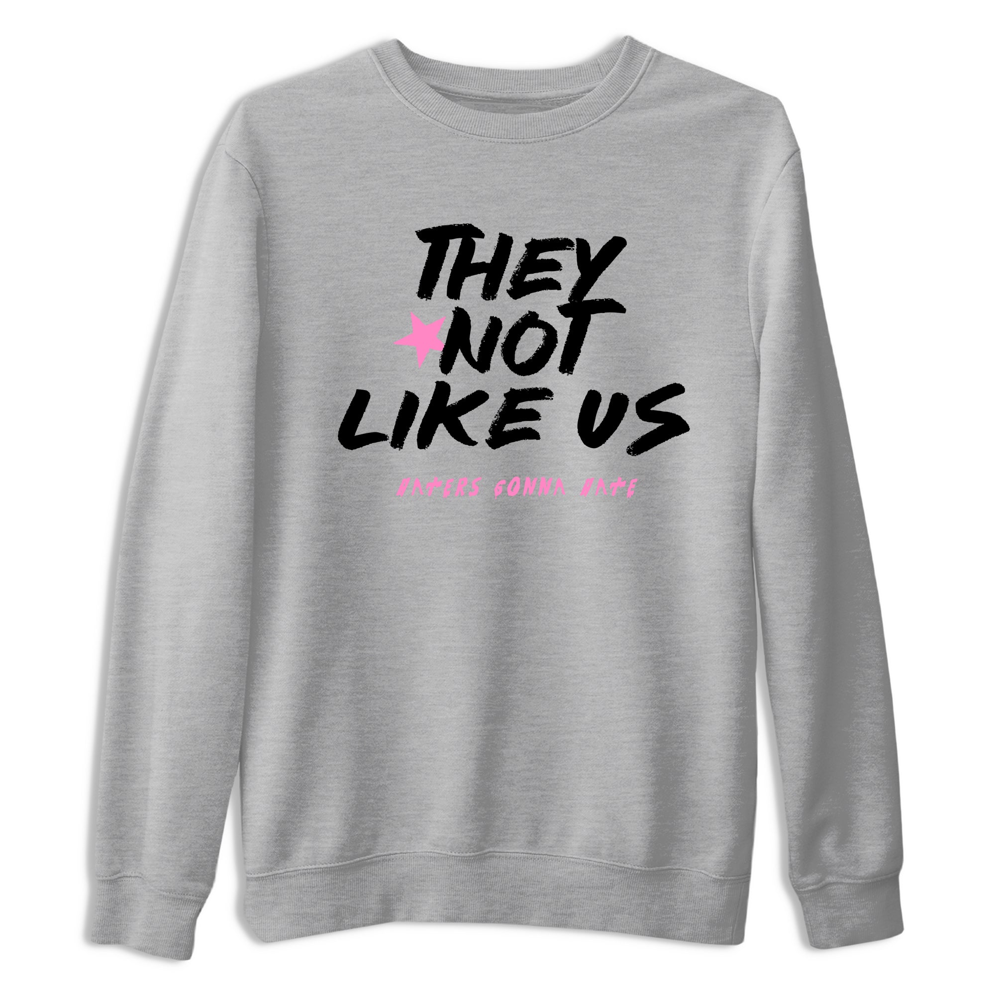 Perfect Valentine's Day Gifts graphic tee  – Sneaker Tees To Match Air Jordan 4 Pink Thunder – They Not Like Us Tee Heather Grey 2