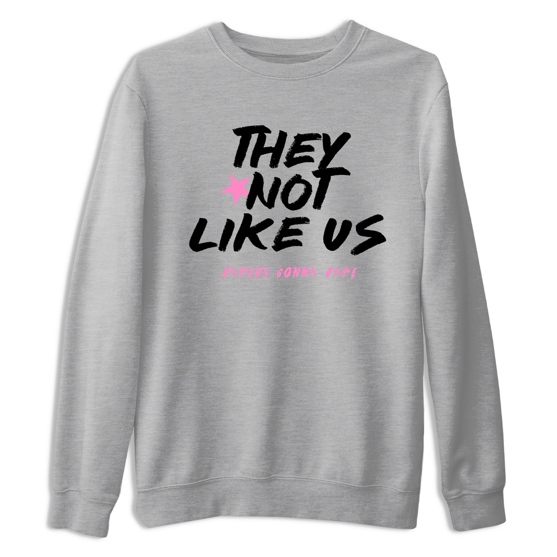 Perfect Valentine's Day Gifts graphic tee  – Sneaker Tees To Match Air Jordan 4 Pink Thunder – They Not Like Us Tee Heather Grey 2