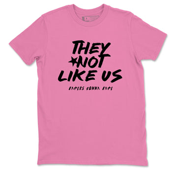 Perfect Valentine's Day Gifts graphic tee  – Sneaker Tees To Match Air Jordan 4 Pink Thunder – They Not Like Us Tee Bubble Gum 2