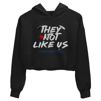 Sneaker match tees – Sneaker Tees To Match Air Jordan 4 Rare Air Shoes – They Not Like Us Crop T-Shirt Black 2