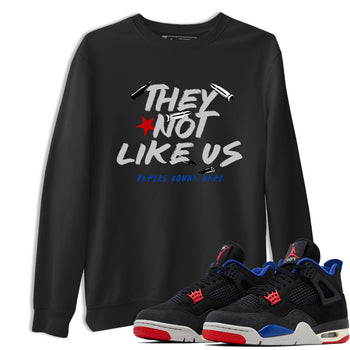 Sneaker match tees – Sneaker Tees To Match Air Jordan 4 Rare Air Shoes – They Not Like Us Tee Black 1