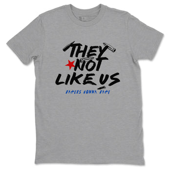 Sneaker match tees – Sneaker Tees To Match Air Jordan 4 Rare Air Shoes – They Not Like Us Tee Heather Grey 2