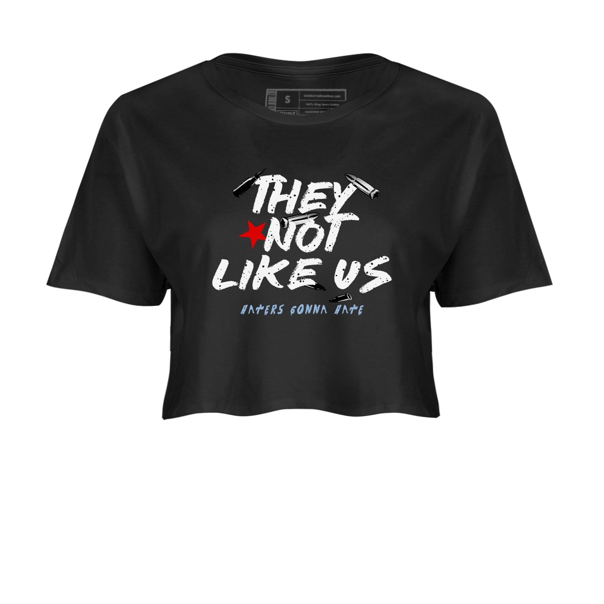 5s Black Metallic Reimagined shirts to match jordans They Not Like Us best t shirts to wear with jordans Air Jordan 5 Reimagined match shoes to clothes SNRT Sneaker Tees unisex cotton Black 2 crop tee