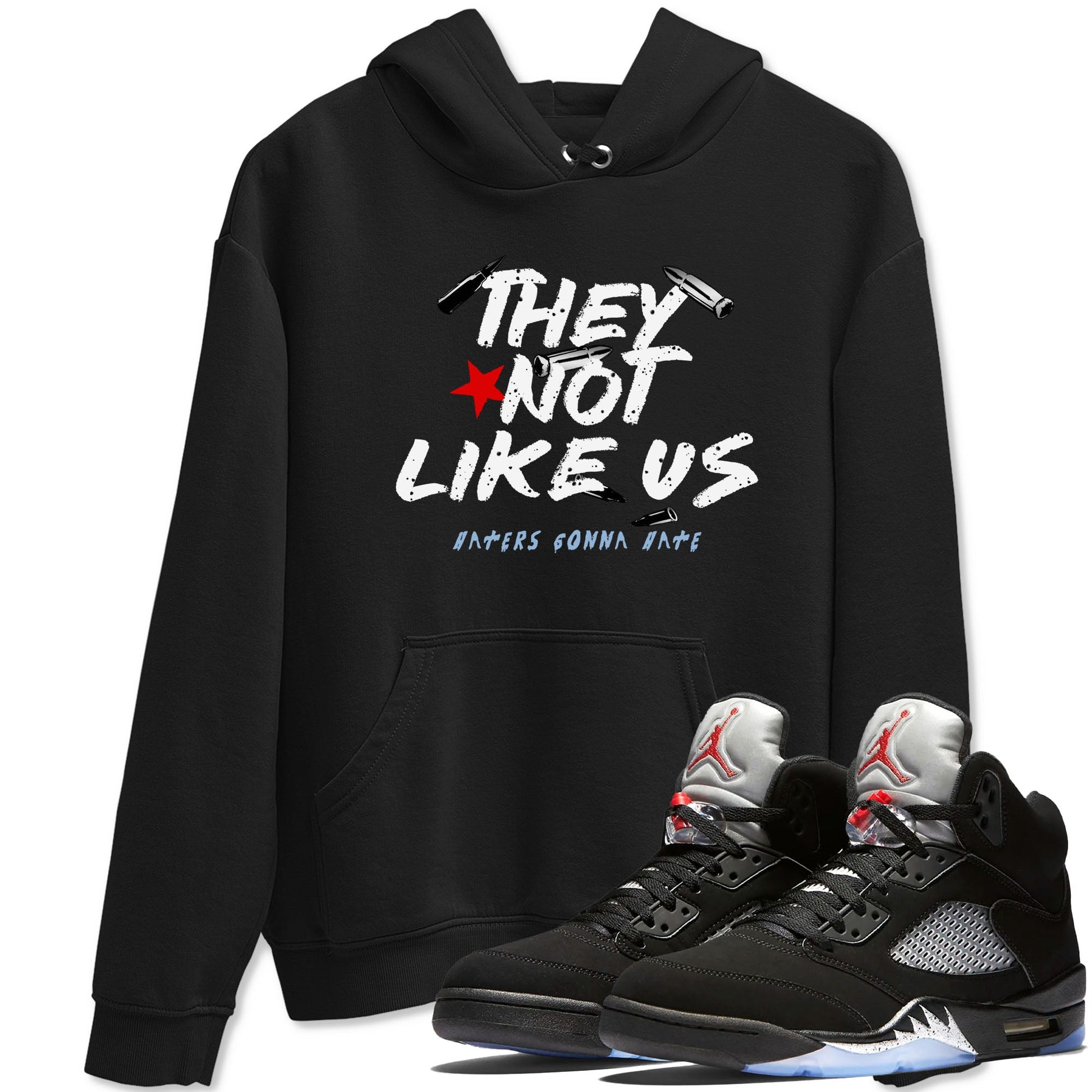 5s Black Metallic Reimagined shirts to match jordans They Not Like Us best t shirts to wear with jordans Air Jordan 5 Reimagined match shoes to clothes SNRT Sneaker Tees unisex cotton Black 1 shirts