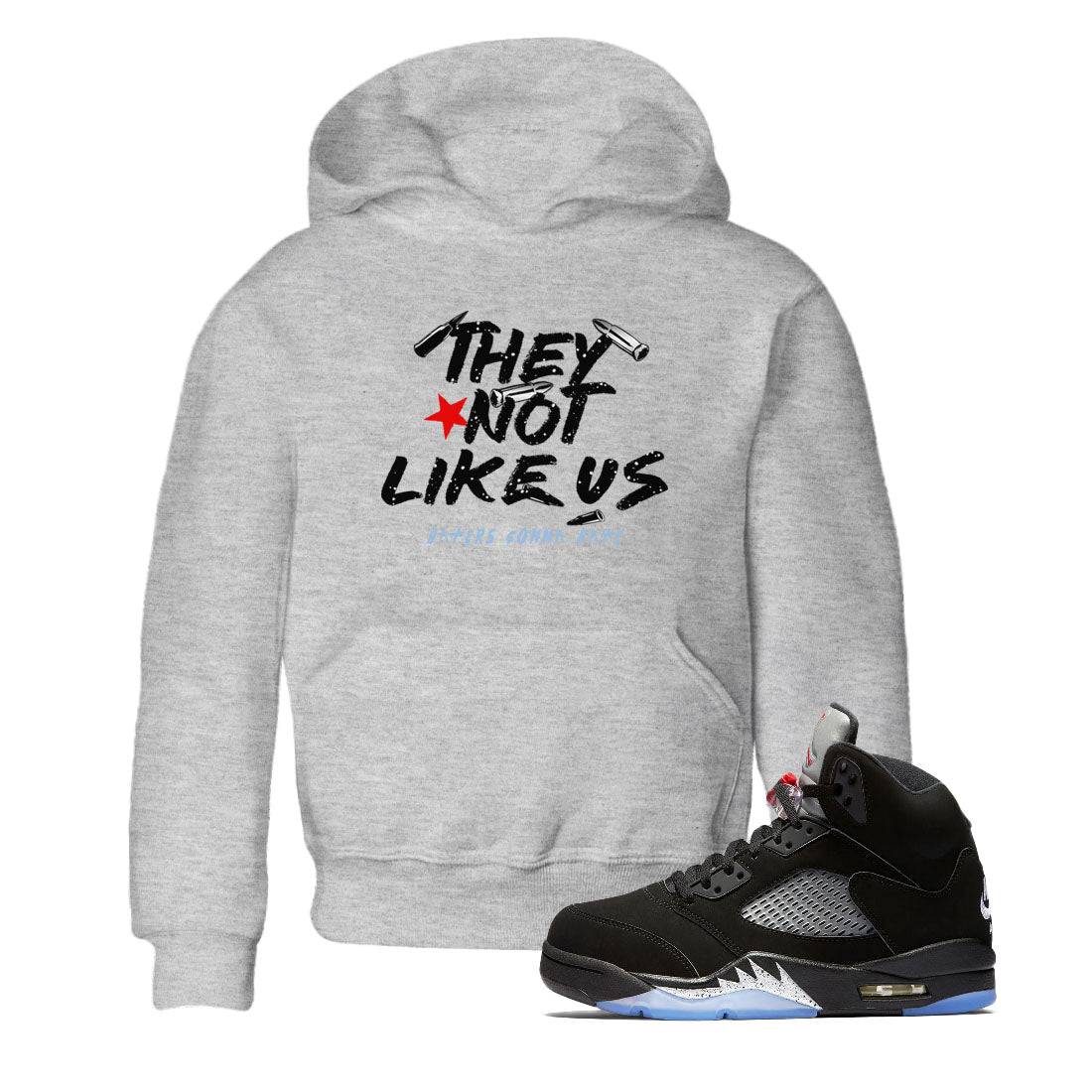 5s Black Metallic Reimagined shirts to match jordans They Not Like Us best t shirts to wear with jordans Air Jordan 5 Reimagined match shoes to clothes SNRT Sneaker Tees Youth Baby Heather Grey 1 tee