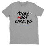 5s Black Metallic Reimagined shirts to match jordans They Not Like Us best t shirts to wear with jordans Air Jordan 5 Reimagined match shoes to clothes SNRT Sneaker Tees unisex cotton Heather Grey 2 shirts