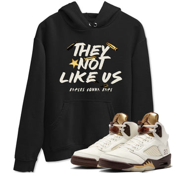 5s Golden Ticket shirts to match jordans  They Not Like Us shirts to match jordans Air Jordan 5 Golden Ticket match shoes to clothes SNRT Sneaker Tees unisex cotton Black 1 shirts
