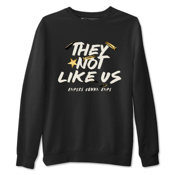 5s Golden Ticket shirts to match jordans  They Not Like Us shirts to match jordans Air Jordan 5 Golden Ticket match shoes to clothes SNRT Sneaker Tees unisex cotton Black 2 shirts