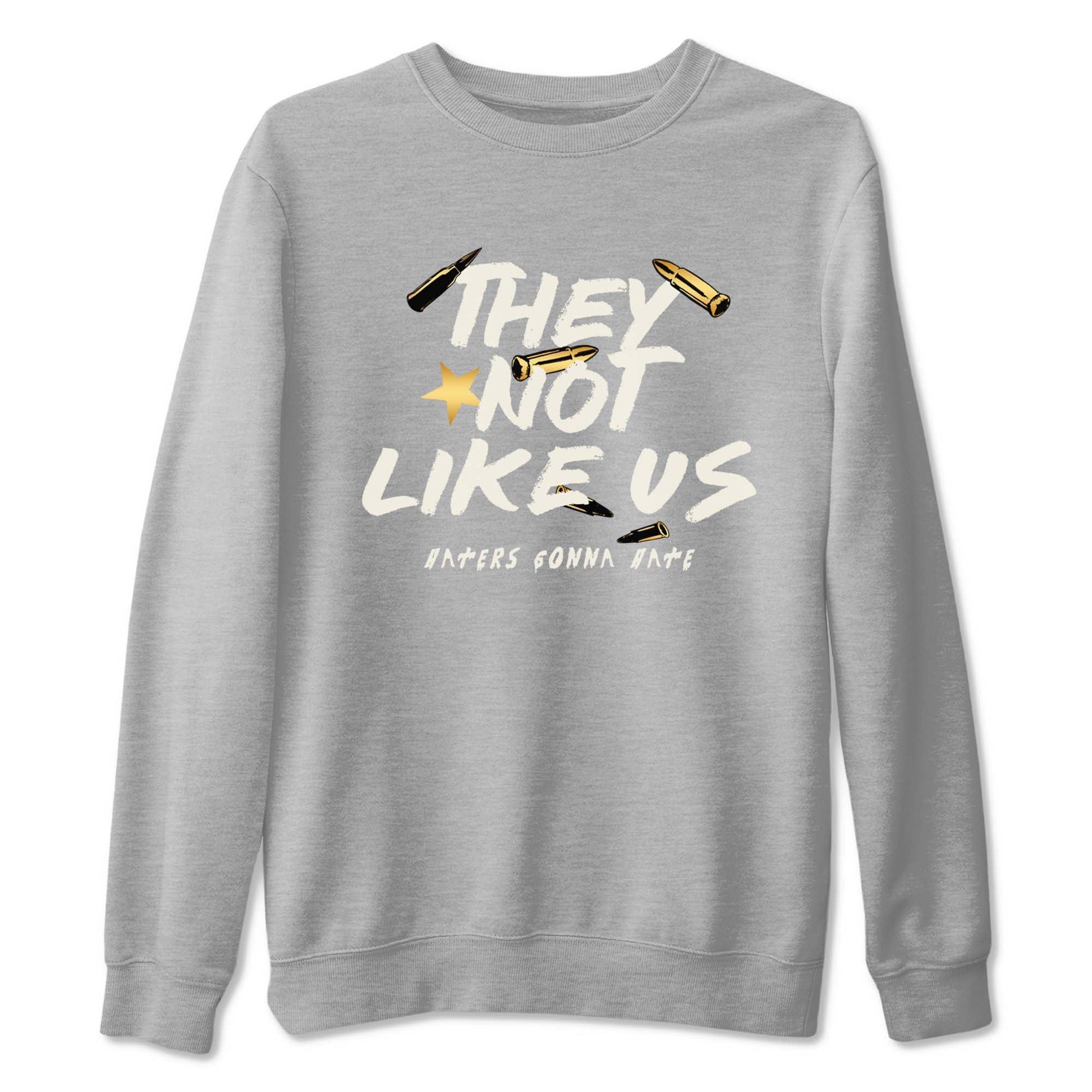 5s Golden Ticket shirts to match jordans  They Not Like Us shirts to match jordans Air Jordan 5 Golden Ticket match shoes to clothes SNRT Sneaker Tees unisex cotton Heather Grey 2 shirts