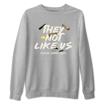 5s Golden Ticket shirts to match jordans  They Not Like Us shirts to match jordans Air Jordan 5 Golden Ticket match shoes to clothes SNRT Sneaker Tees unisex cotton Heather Grey 2 shirts