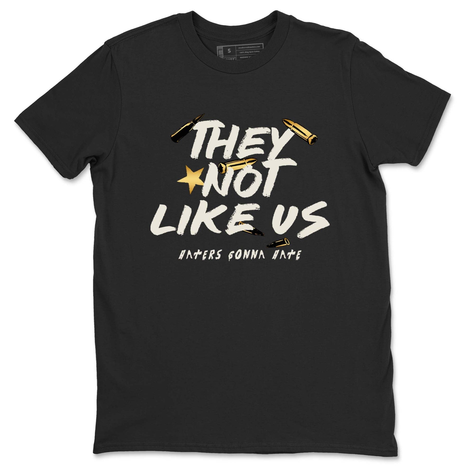 5s Golden Ticket shirts to match jordans  They Not Like Us shirts to match jordans Air Jordan 5 Golden Ticket match shoes to clothes SNRT Sneaker Tees unisex cotton Black 2 shirts