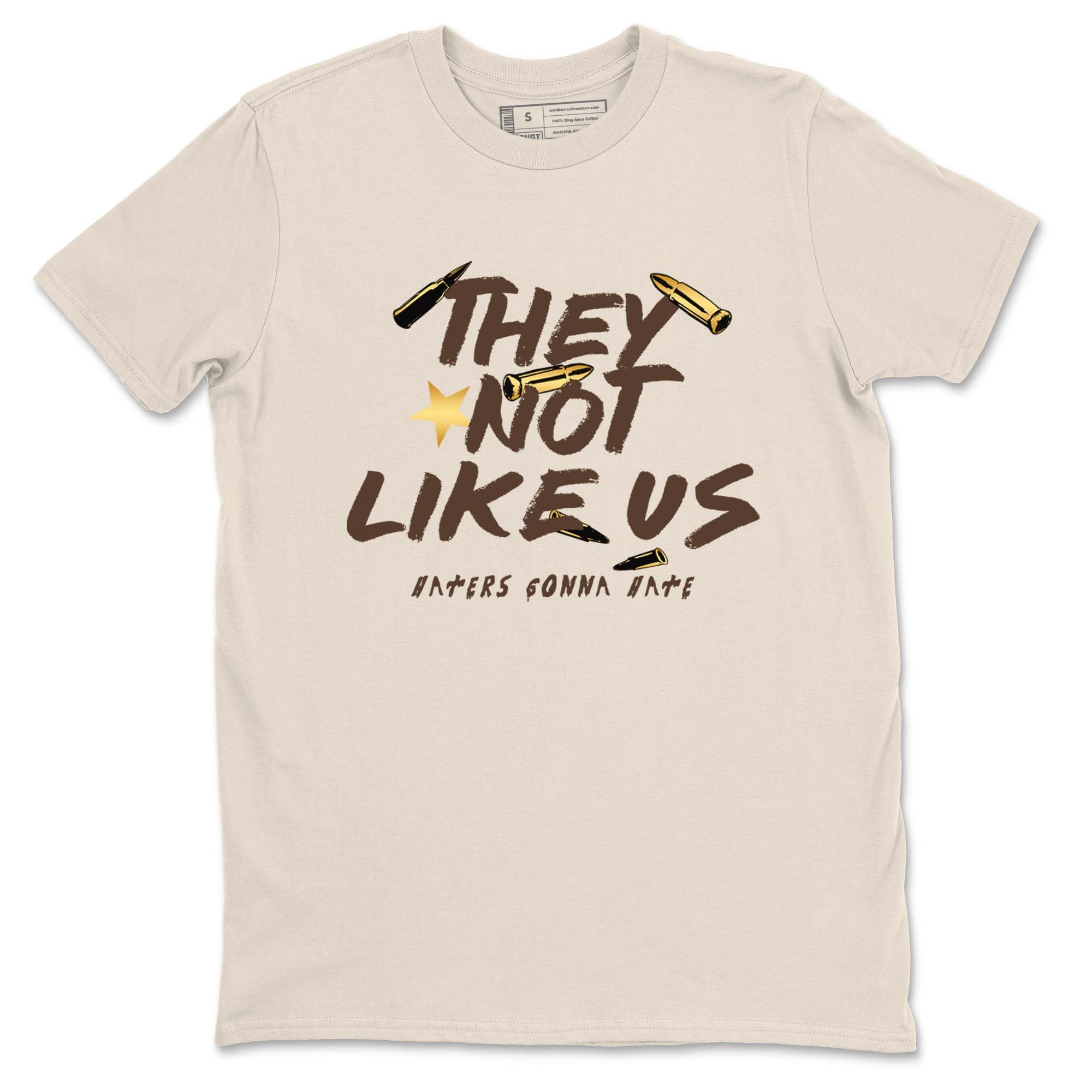 5s Golden Ticket shirts to match jordans  They Not Like Us shirts to match jordans Air Jordan 5 Golden Ticket match shoes to clothes SNRT Sneaker Tees unisex cotton Natural 2 shirts
