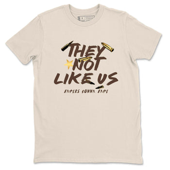 5s Golden Ticket shirts to match jordans  They Not Like Us shirts to match jordans Air Jordan 5 Golden Ticket match shoes to clothes SNRT Sneaker Tees unisex cotton Natural 2 shirts