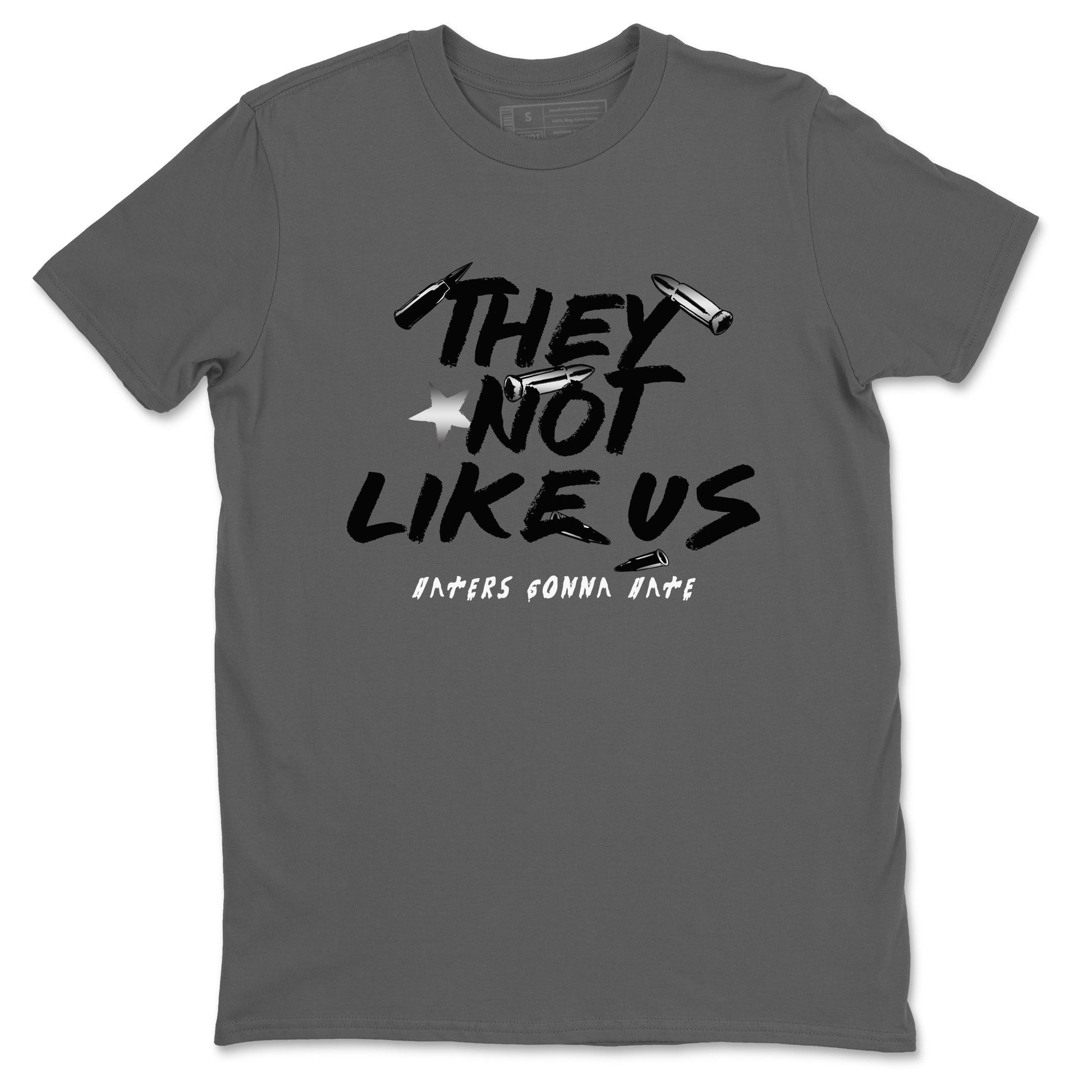 5s White Black shirts to match jordans They Not Like Us sneaker match tees Air Jordan 5 Retro White Black match shoes to clothes SNRT Sneaker Tees unisex cotton Cool Grey 2 shirts