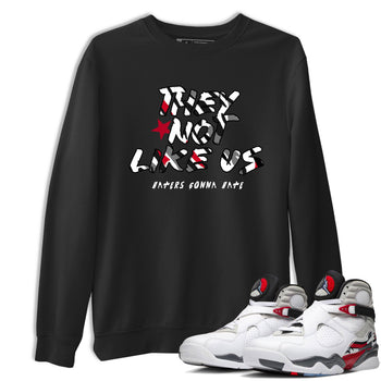 Sneaker match tees – Sneaker Tees To Match Air Jordan 8 Bunny Shoes Air Jordan 8 Bunny White and True Red – They Not Like Us Tee Black 1
