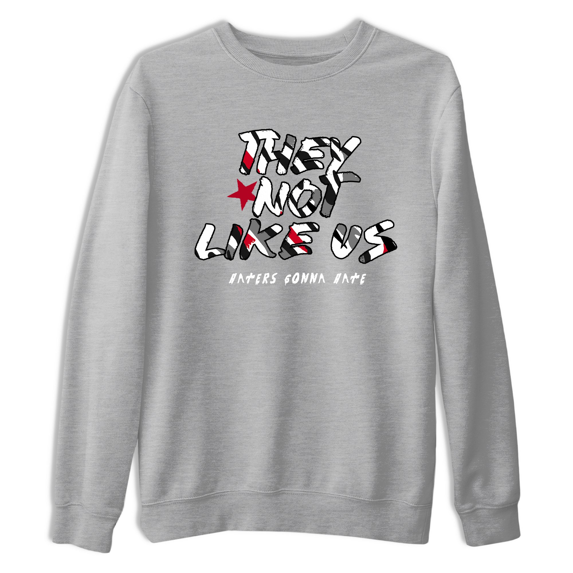 Sneaker match tees – Sneaker Tees To Match Air Jordan 8 Bunny Shoes Air Jordan 8 Bunny White and True Red – They Not Like Us Tee Heather Grey 2