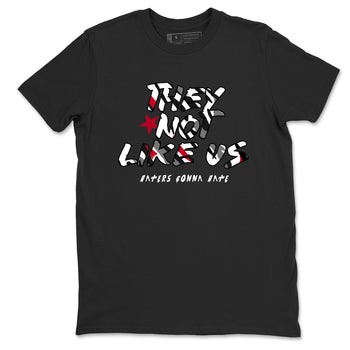 Sneaker match tees – Sneaker Tees To Match Air Jordan 8 Bunny Shoes Air Jordan 8 Bunny White and True Red – They Not Like Us Tee Black 2