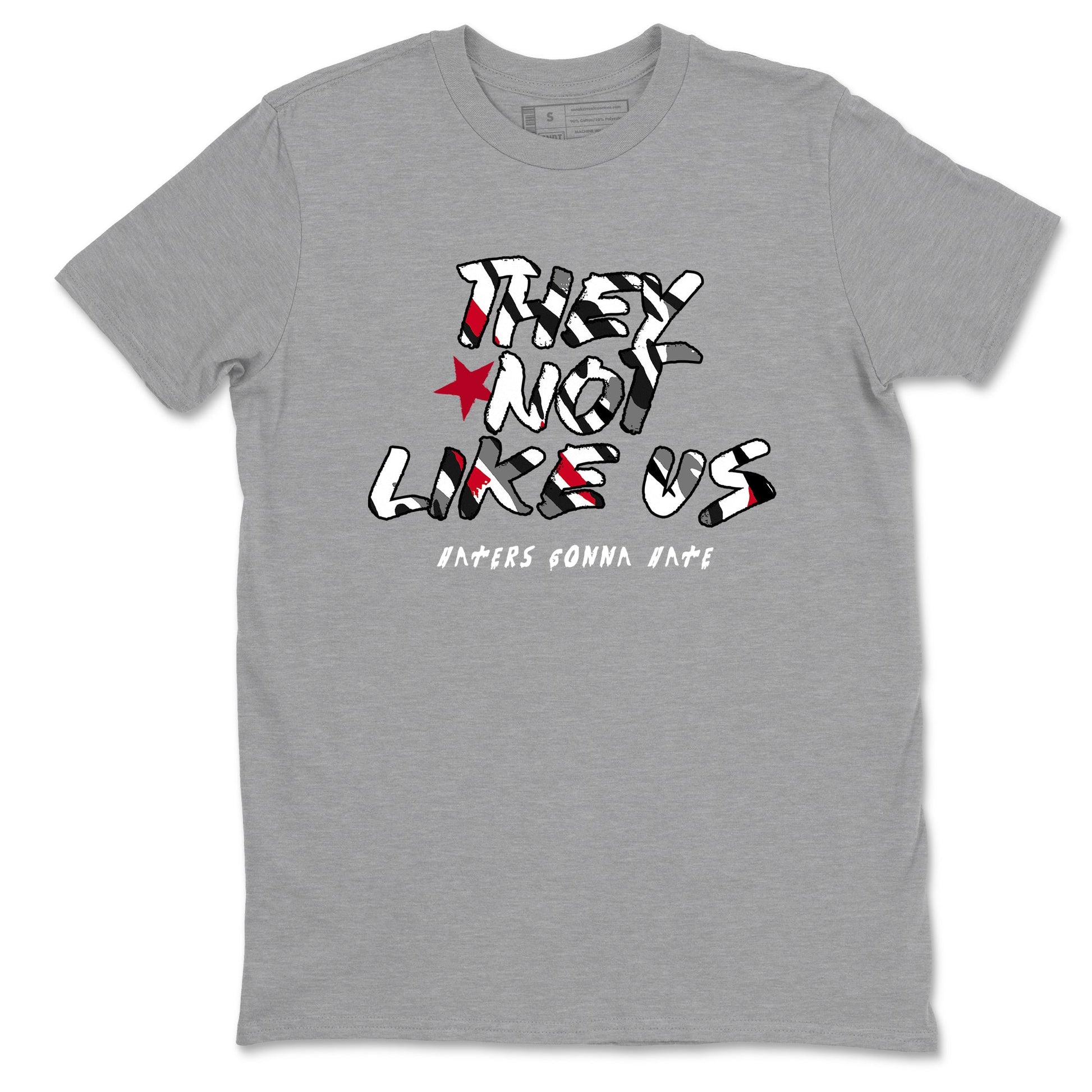 Sneaker match tees – Sneaker Tees To Match Air Jordan 8 Bunny Shoes Air Jordan 8 Bunny White and True Red – They Not Like Us Tee Heather Grey 2