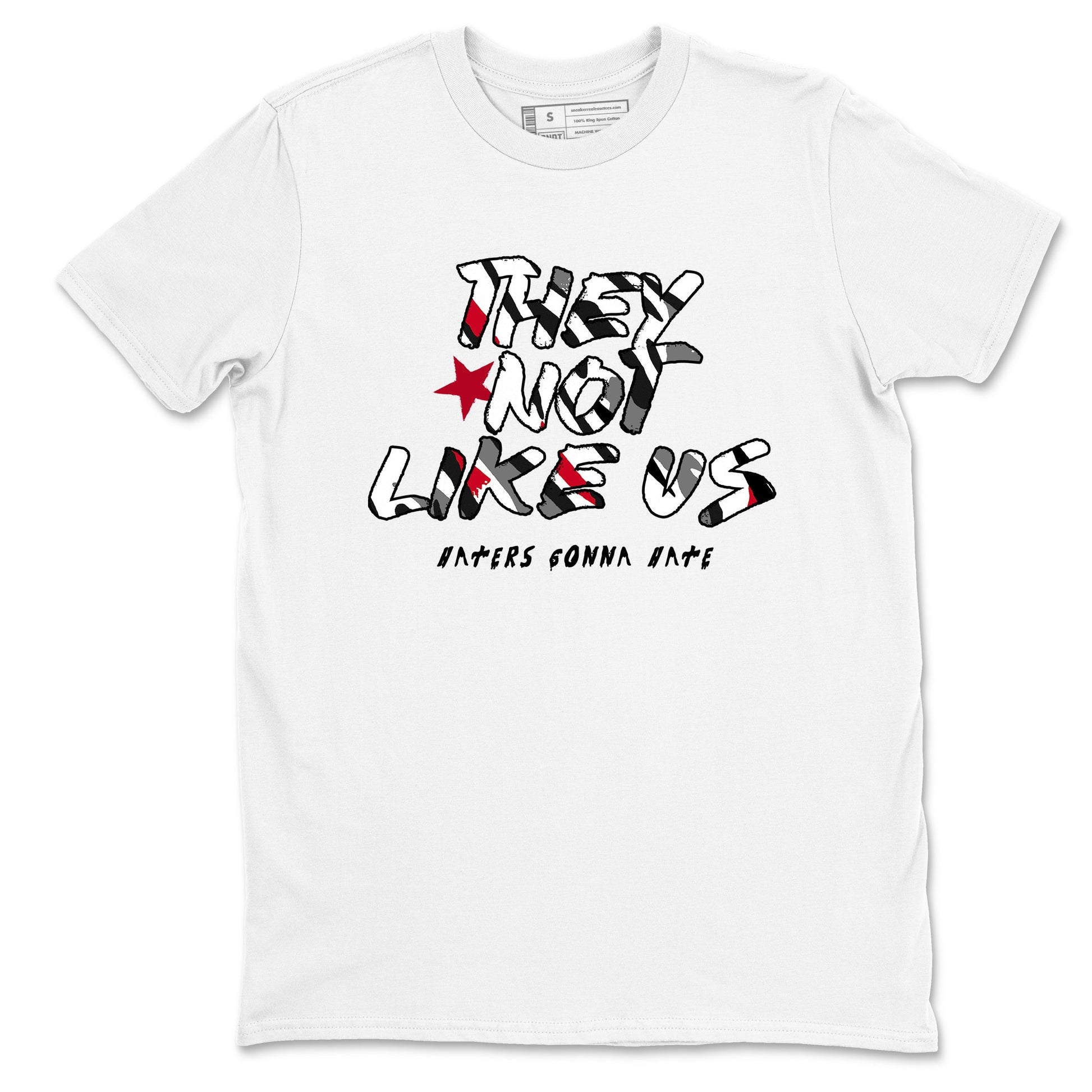 Sneaker match tees – Sneaker Tees To Match Air Jordan 8 Bunny Shoes Air Jordan 8 Bunny White and True Red – They Not Like Us Tee White 2