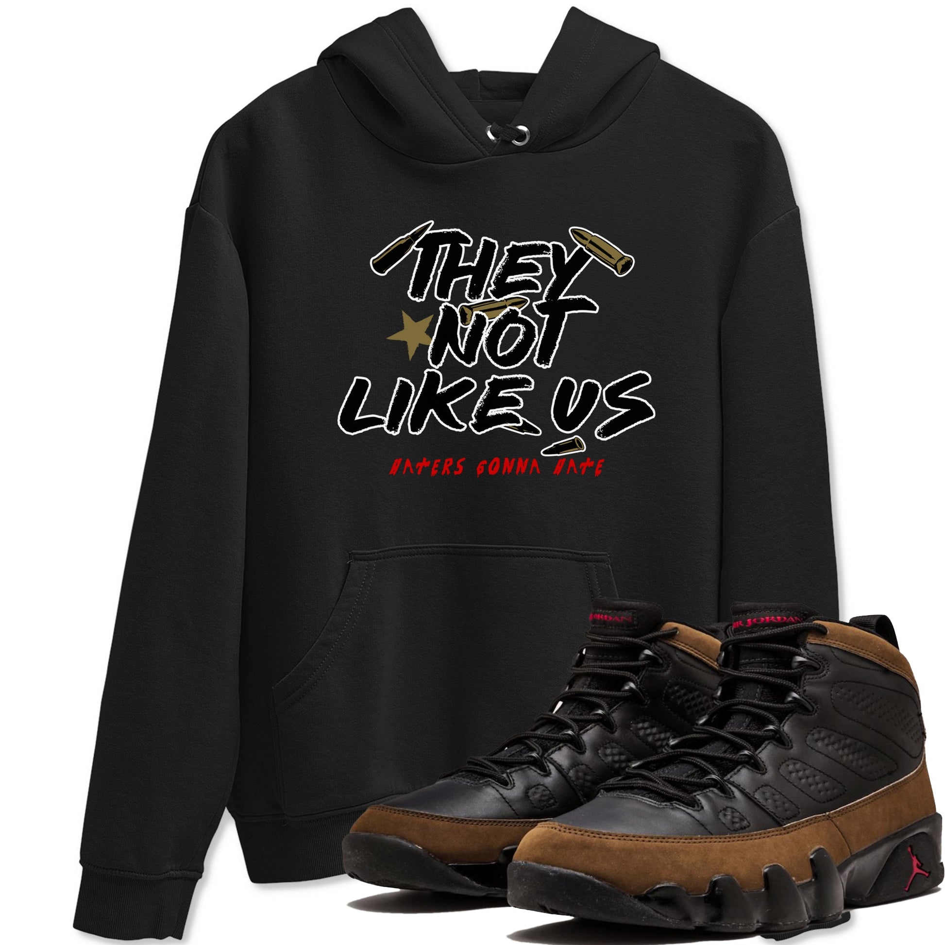 9s Olive shirts to match jordans They Not Like Us sneaker match tees Air Jordan 9 Olive match shoes to clothes SNRT Sneaker Tees unisex cotton Black 1 shirts