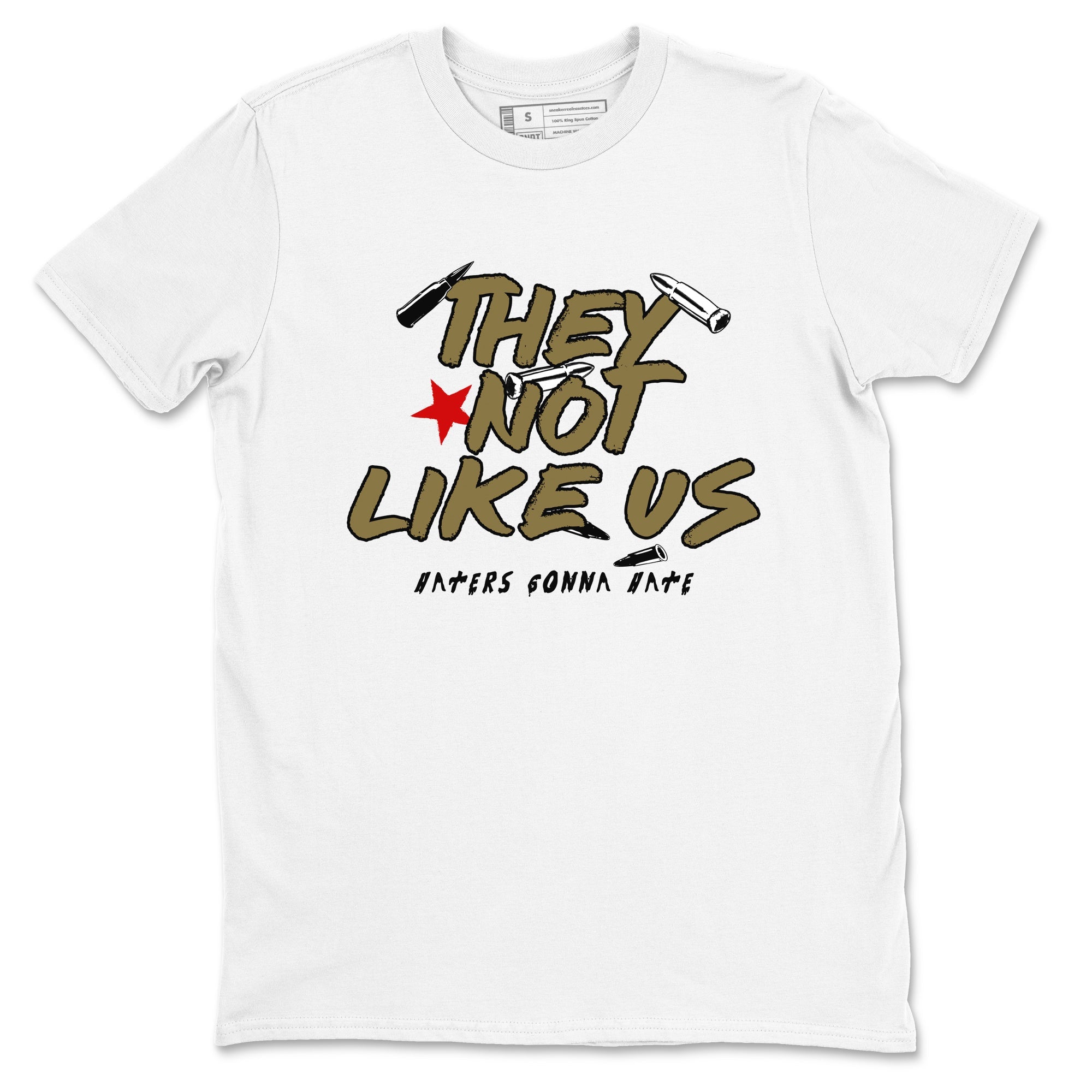 9s Olive shirts to match jordans They Not Like Us sneaker match tees Air Jordan 9 Olive match shoes to clothes SNRT Sneaker Tees unisex cotton White 2 shirts