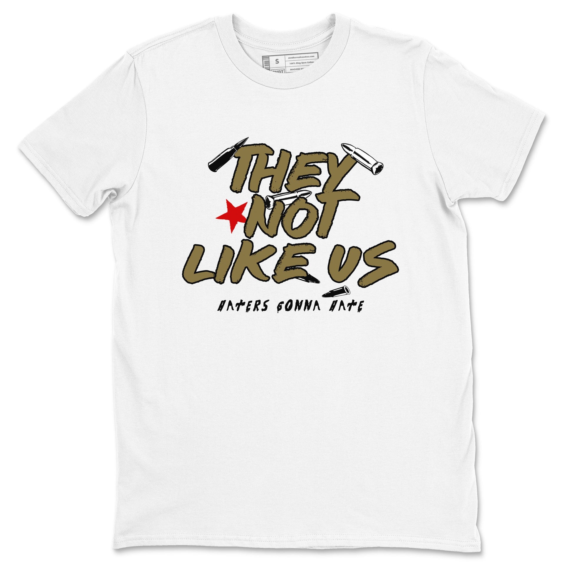 9s Olive shirts to match jordans They Not Like Us sneaker match tees Air Jordan 9 Olive match shoes to clothes SNRT Sneaker Tees unisex cotton White 2 shirts