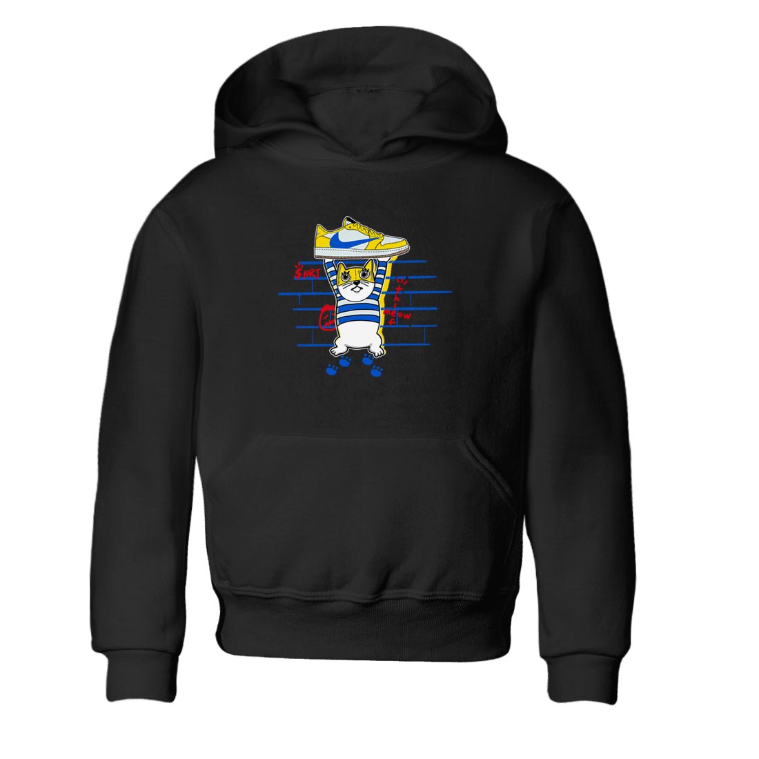 Air Jordan 1 Travis x Scott x Canary shirt to match jordans Thief Cat sneaker tees Air Jordan 1 Travis Scott Canary SNRT sneaker release tees baby toddler Black 2 cotton Shirt