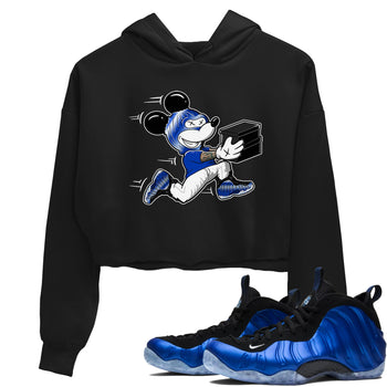 Air Foamposite One Royal shirts to match jordans Thief Mouse sneaker match tees Foams One Royal match shoes to clothes SNRT Sneaker Tees unisex cotton Black 1 crop tee
