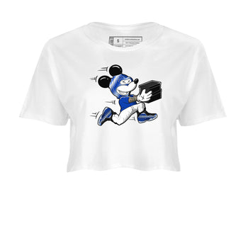Air Foamposite One Royal shirts to match jordans Thief Mouse sneaker match tees Foams One Royal match shoes to clothes SNRT Sneaker Tees unisex cotton White 2 crop tee