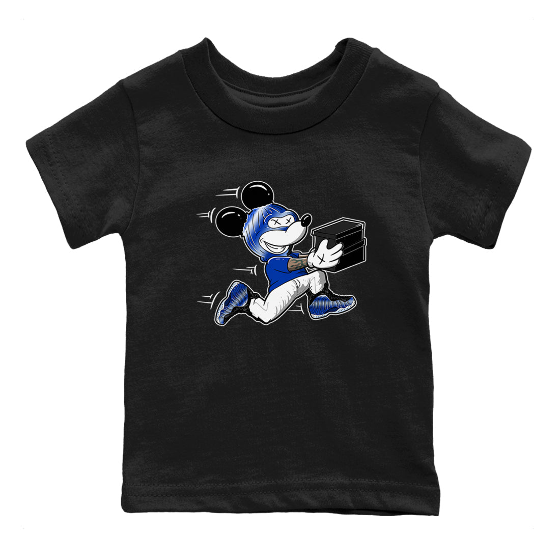 Air Foamposite One Royal shirts to match jordans Thief Mouse sneaker match tees Foams One Royal match shoes to clothes SNRT Sneaker Tees Youth Baby Black 2 tee