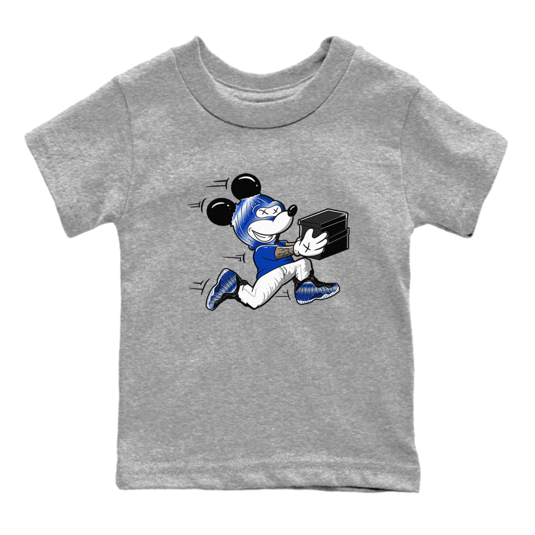 Air Foamposite One Royal shirts to match jordans Thief Mouse sneaker match tees Foams One Royal match shoes to clothes SNRT Sneaker Tees Youth Baby Heather Grey 2 tee