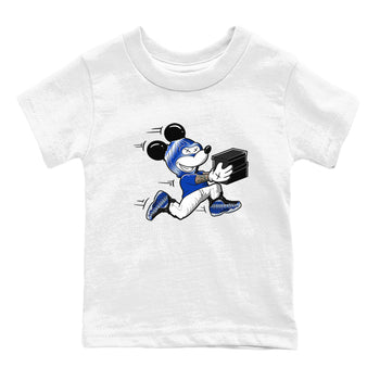 Air Foamposite One Royal shirts to match jordans Thief Mouse sneaker match tees Foams One Royal match shoes to clothes SNRT Sneaker Tees Youth Baby White 2 tee