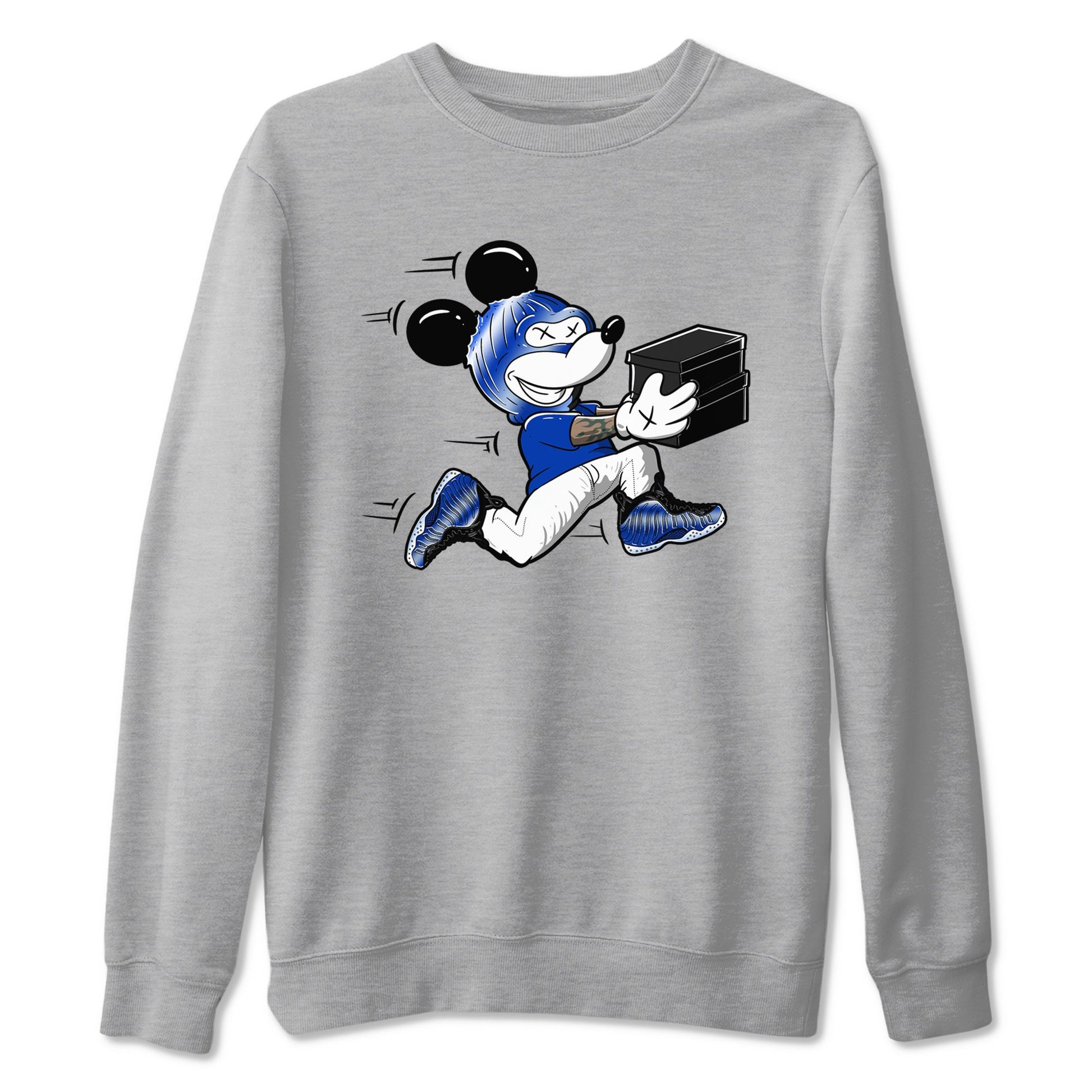 Air Foamposite One Royal shirts to match jordans Thief Mouse sneaker match tees Foams One Royal match shoes to clothes SNRT Sneaker Tees unisex cotton Heather Grey 2 shirts