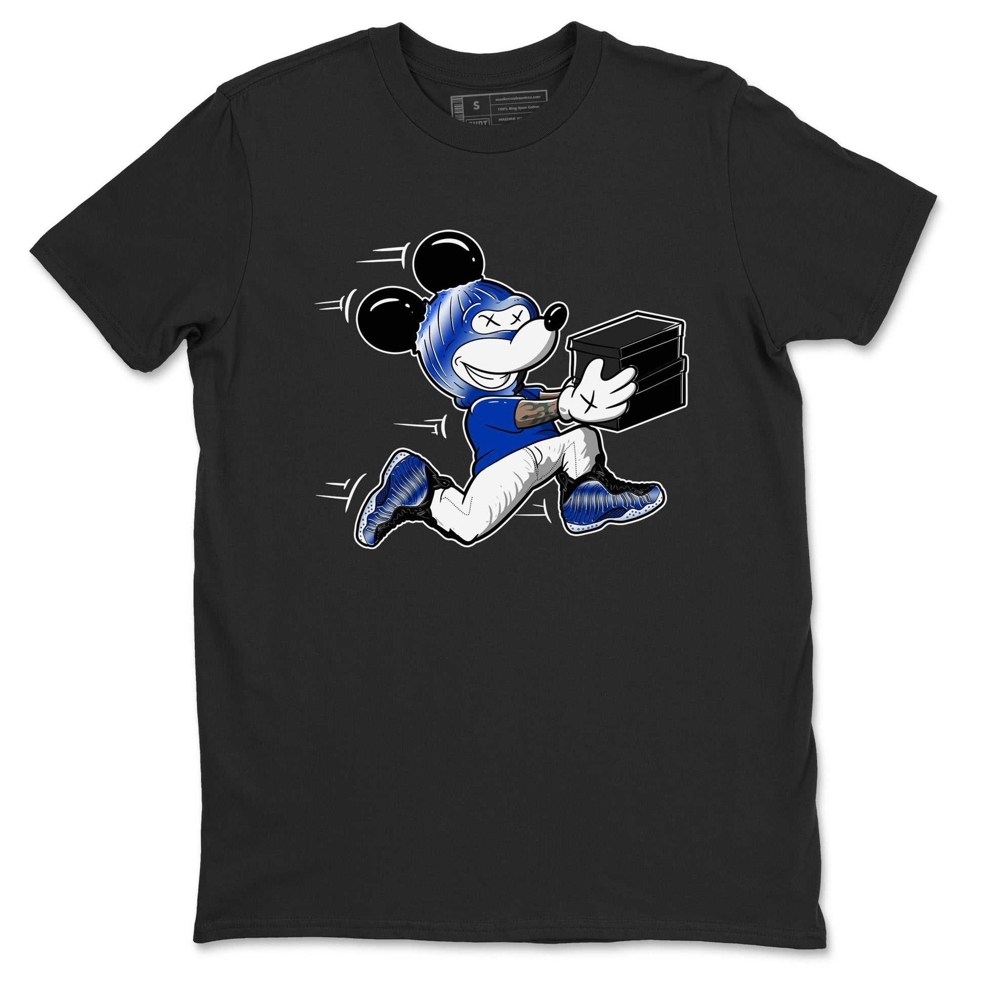 Air Foamposite One Royal shirts to match jordans Thief Mouse sneaker match tees Foams One Royal match shoes to clothes SNRT Sneaker Tees unisex cotton Black 2 shirts
