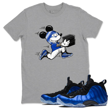 Air Foamposite One Royal shirts to match jordans Thief Mouse sneaker match tees Foams One Royal match shoes to clothes SNRT Sneaker Tees unisex cotton Heather Grey 1 shirts