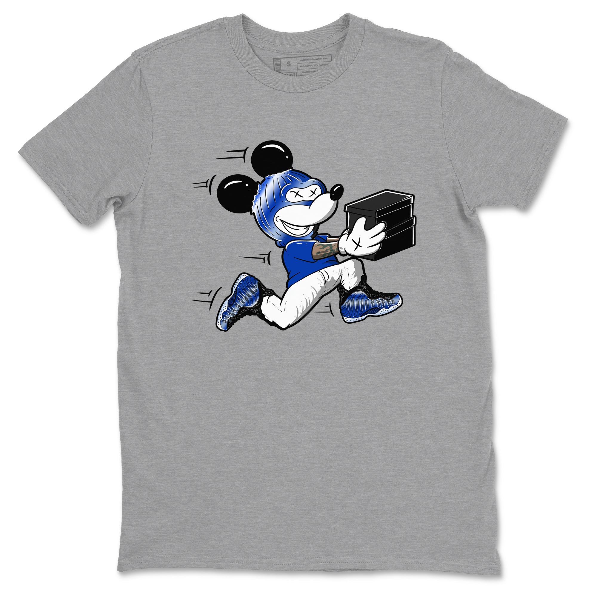 Air Foamposite One Royal shirts to match jordans Thief Mouse sneaker match tees Foams One Royal match shoes to clothes SNRT Sneaker Tees unisex cotton Heather Grey 2 shirts