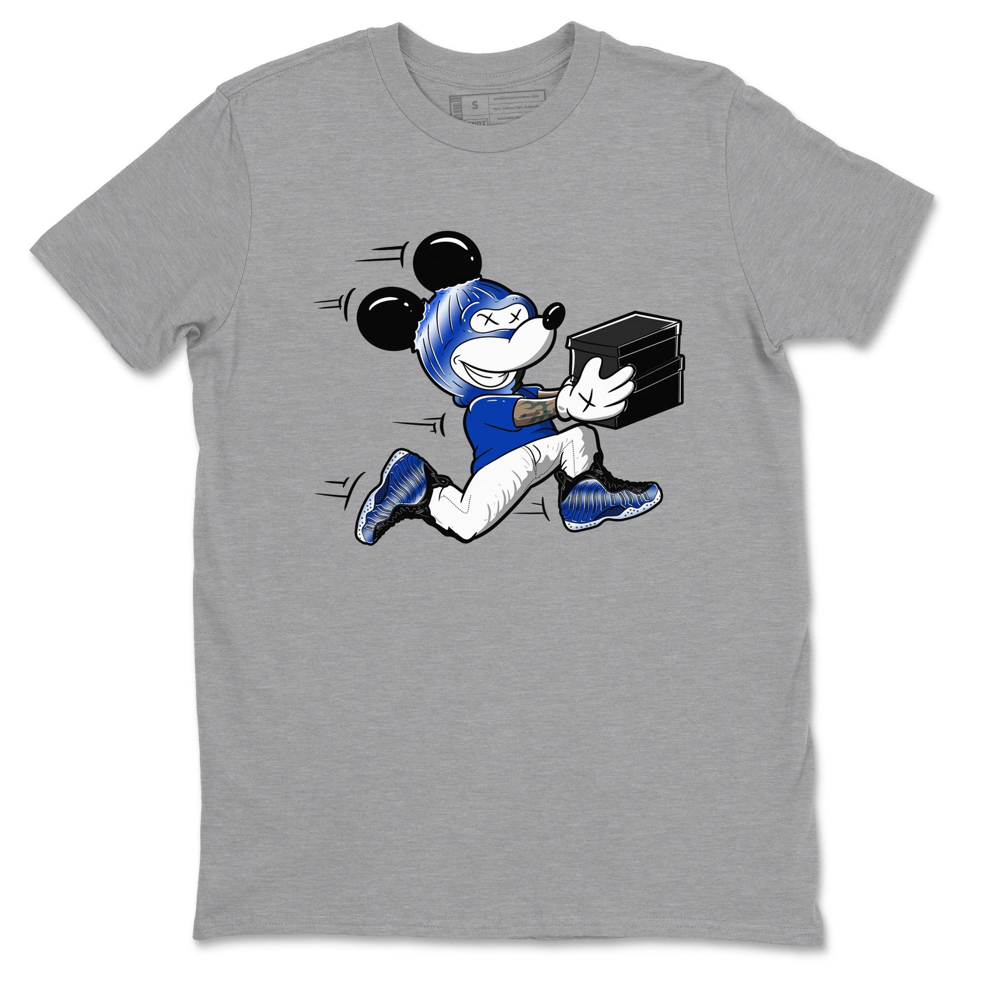 Air Foamposite One Royal shirts to match jordans Thief Mouse sneaker match tees Foams One Royal match shoes to clothes SNRT Sneaker Tees unisex cotton Heather Grey 2 shirts