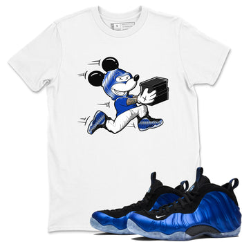 Air Foamposite One Royal shirts to match jordans Thief Mouse sneaker match tees Foams One Royal match shoes to clothes SNRT Sneaker Tees unisex cotton White 1 shirts