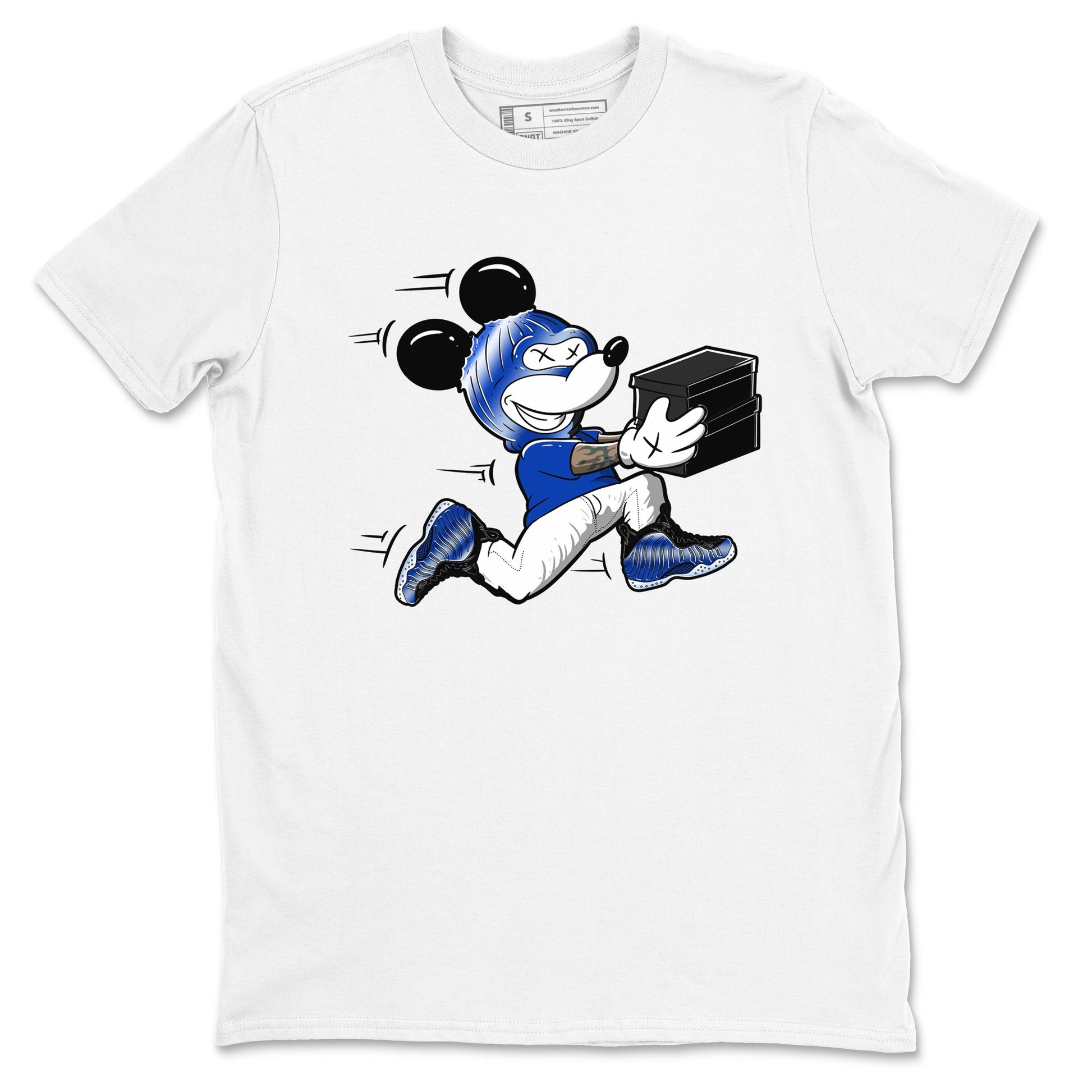 Air Foamposite One Royal shirts to match jordans Thief Mouse sneaker match tees Foams One Royal match shoes to clothes SNRT Sneaker Tees unisex cotton White 2 shirts