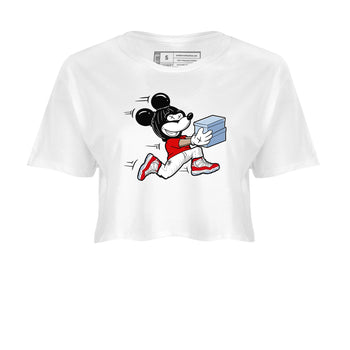 11s Cherry shirts to match jordans Thief Mouse sneaker match tees Air Jordan 11 Retro Cherry match shoes to clothes SNRT Sneaker Tees unisex cotton White 2 crop tee