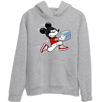 11s Cherry shirts to match jordans Thief Mouse sneaker match tees Air Jordan 11 Retro Cherry match shoes to clothes SNRT Sneaker Tees unisex cotton Heather Grey 2 shirts