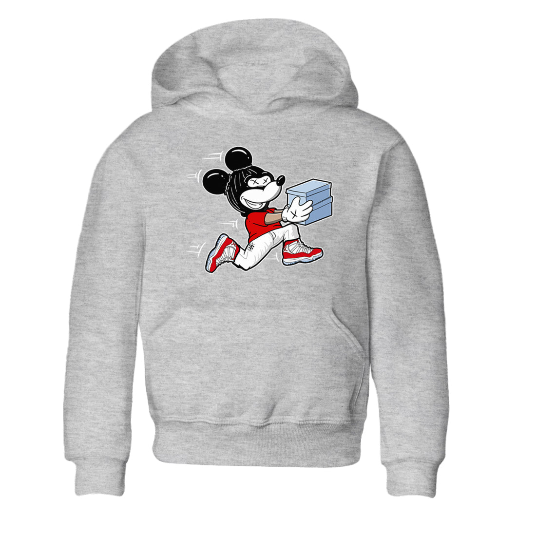 11s Cherry shirts to match jordans Thief Mouse sneaker match tees Air Jordan 11 Retro Cherry match shoes to clothes SNRT Sneaker Tees Youth Baby Heather Grey 2 tee