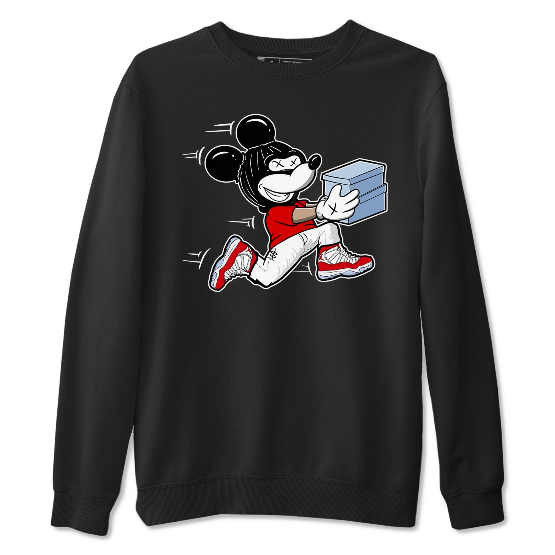 11s Cherry shirts to match jordans Thief Mouse sneaker match tees Air Jordan 11 Retro Cherry match shoes to clothes SNRT Sneaker Tees unisex cotton Black 2 shirts