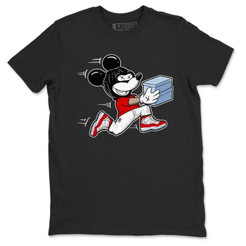 11s Cherry shirts to match jordans Thief Mouse sneaker match tees Air Jordan 11 Retro Cherry match shoes to clothes SNRT Sneaker Tees unisex cotton Black 2 shirts