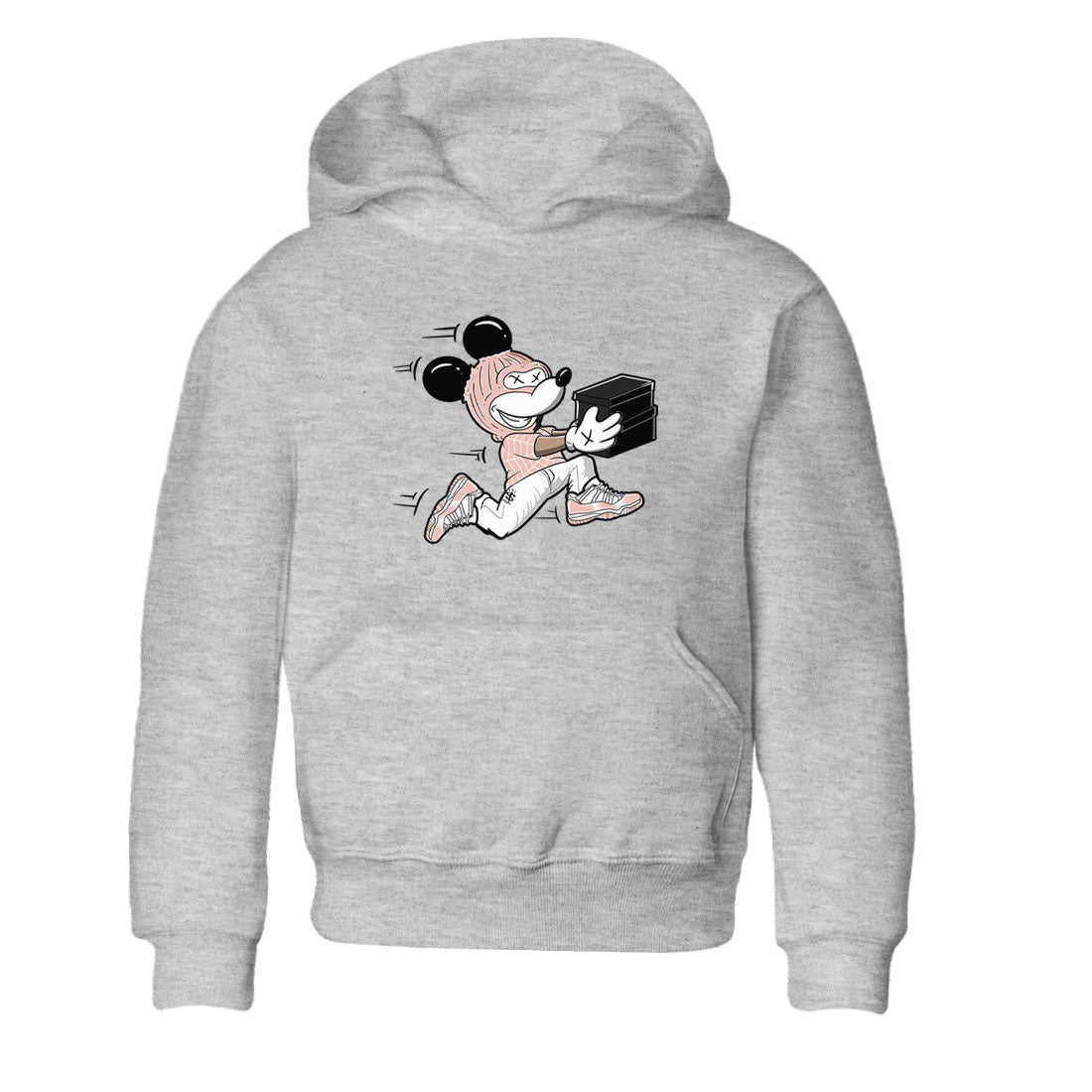 11s Legend Pink shirt to match jordans Thief Mouse sneaker tees Air Jordan 11 Legend Pink SNRT sneaker release tees baby toddler Heather Grey 2 cotton Shirt