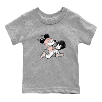 11s Legend Pink shirt to match jordans Thief Mouse sneaker tees Air Jordan 11 Legend Pink SNRT sneaker release tees baby toddler Heather Grey 2 cotton Shirt